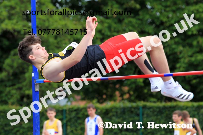 Mens High Jump, 2022 Northern Inter Counties U17s and U15s Track and Field, York, Thursday, June 2nd. Photo: David T. Hewitson/Sports for All Pics